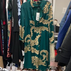 Beautiful long sleeves dress.